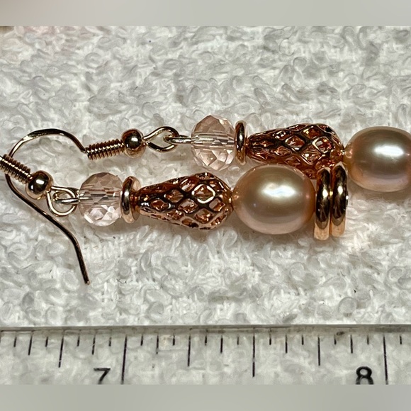 🌸genuine fresh water pearl and copper/rose hematite-classics! - Picture 3 of 7